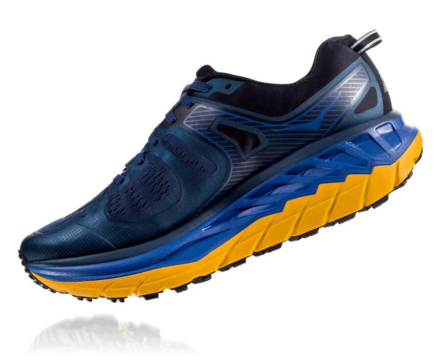 Trail Shoes Mens - Hoka One One Stinson ATR 5 - Navy - RILJCGX-07